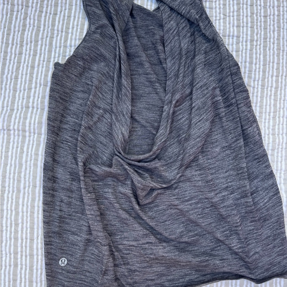 lululemon cotton low key open back tank- size 4?